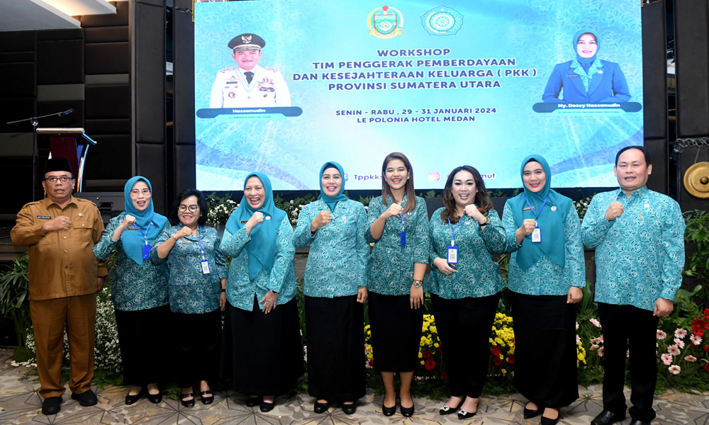 Buka Pelatihan Tertib Administrasi dan Workshop, Ini Poin Penting yang Disampaikan Pj Ketua PKK Sumut