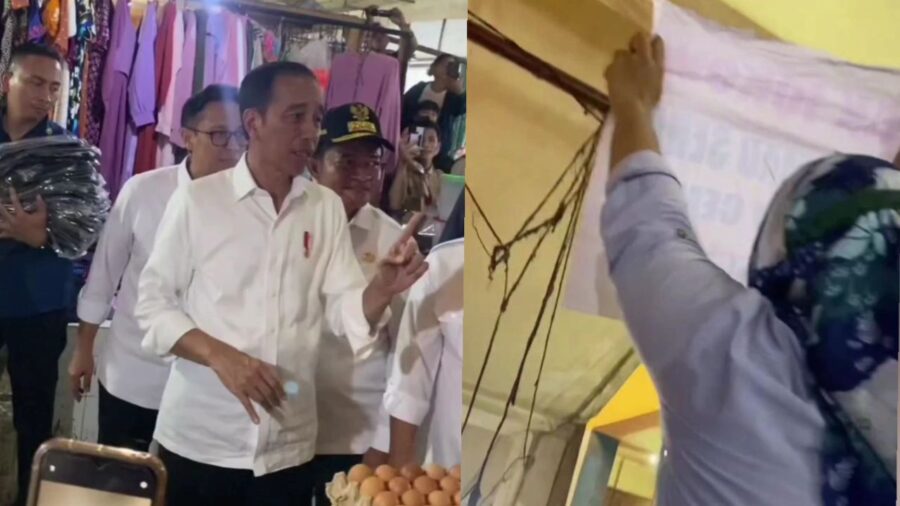 Harapan Emak-emak Bentangkan Spanduk di Depan Jokowi, Hampa