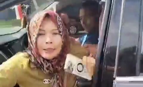 Oknum Polisi Tabrak Lari Di Pintu Keluar TOL Binjai