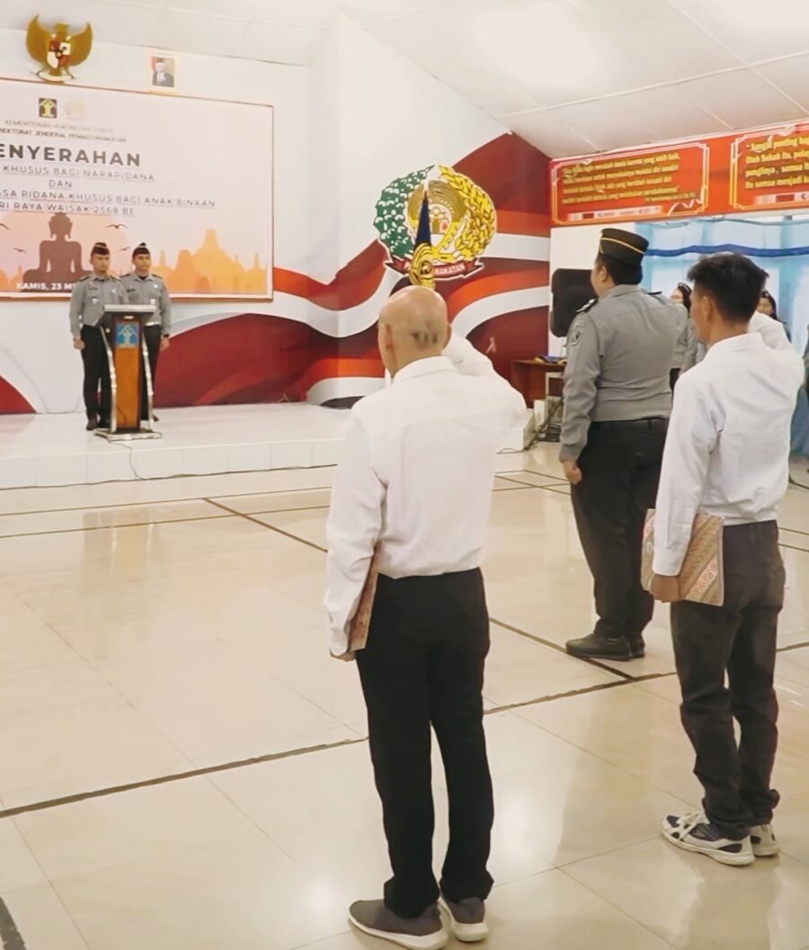 Remisi Waisak di Rutan Kelas 1 Medan Sebanyak 43 Warga Binaan