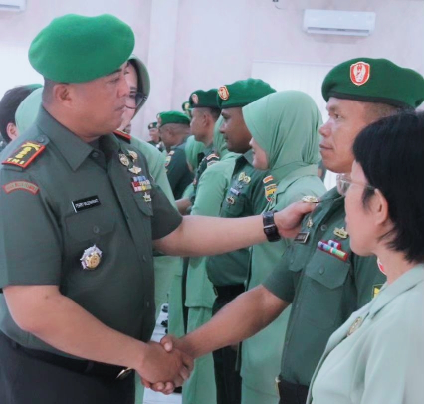 Serah Terima Jabatan Perwira di Kodim 0201/Medan