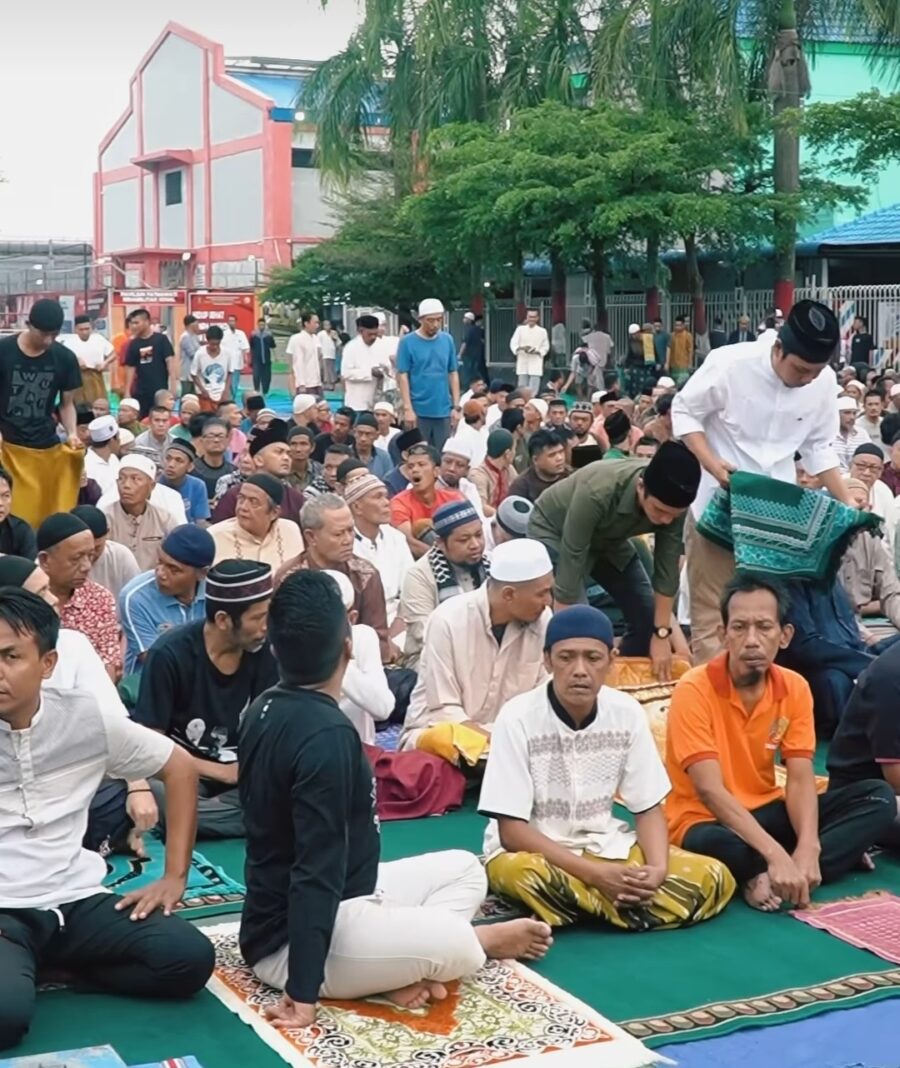 Ribuan Warga Binaan Laksanakan Sholat Idul adha di Rutan Kelas I Medan