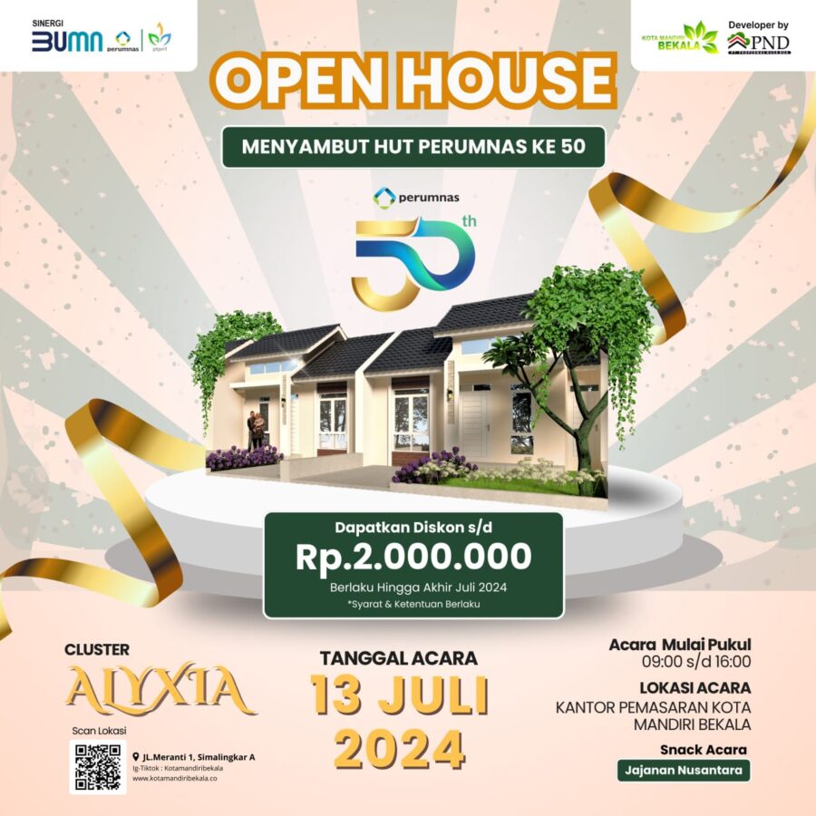 HUT Perumnas Ke- 50 Berikan Potongan Harga Istimewa