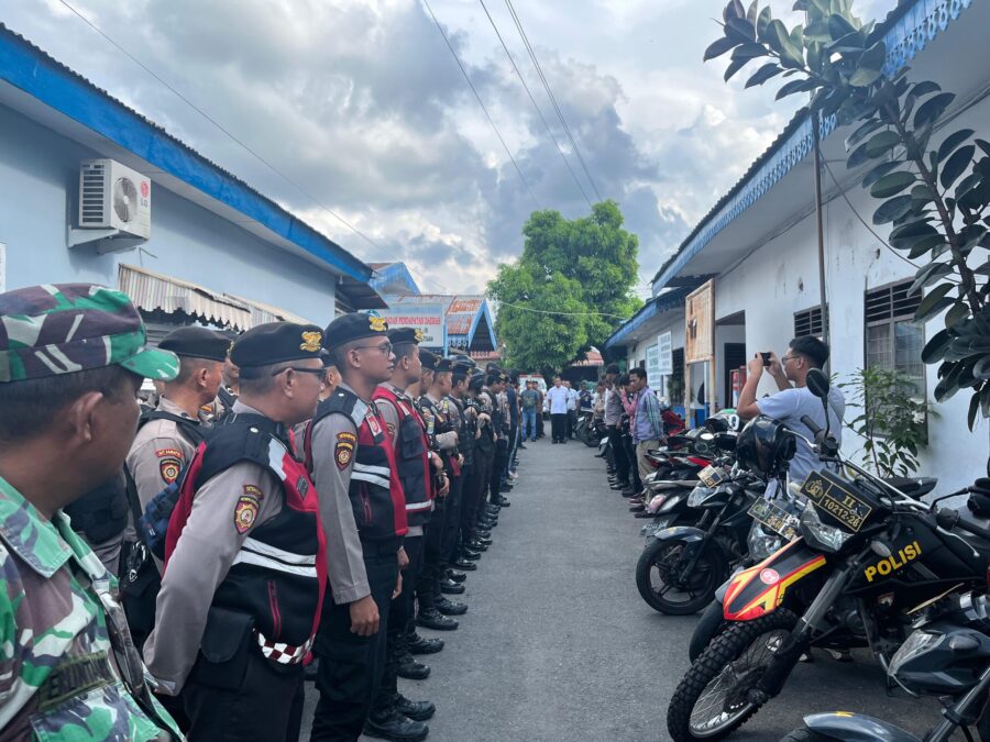 Lapak Narkoba Dibakar Polsek Medan Tembung dan Muspika Percut