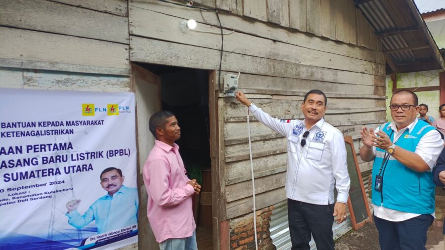 562 Warga Kurang Mampu di Deli Serdang Terima Bantuan Pasang Listrik Gratis