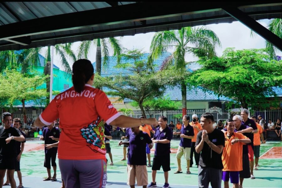 Senam Warga Binaan Lansia Rutan Kelas I Medan