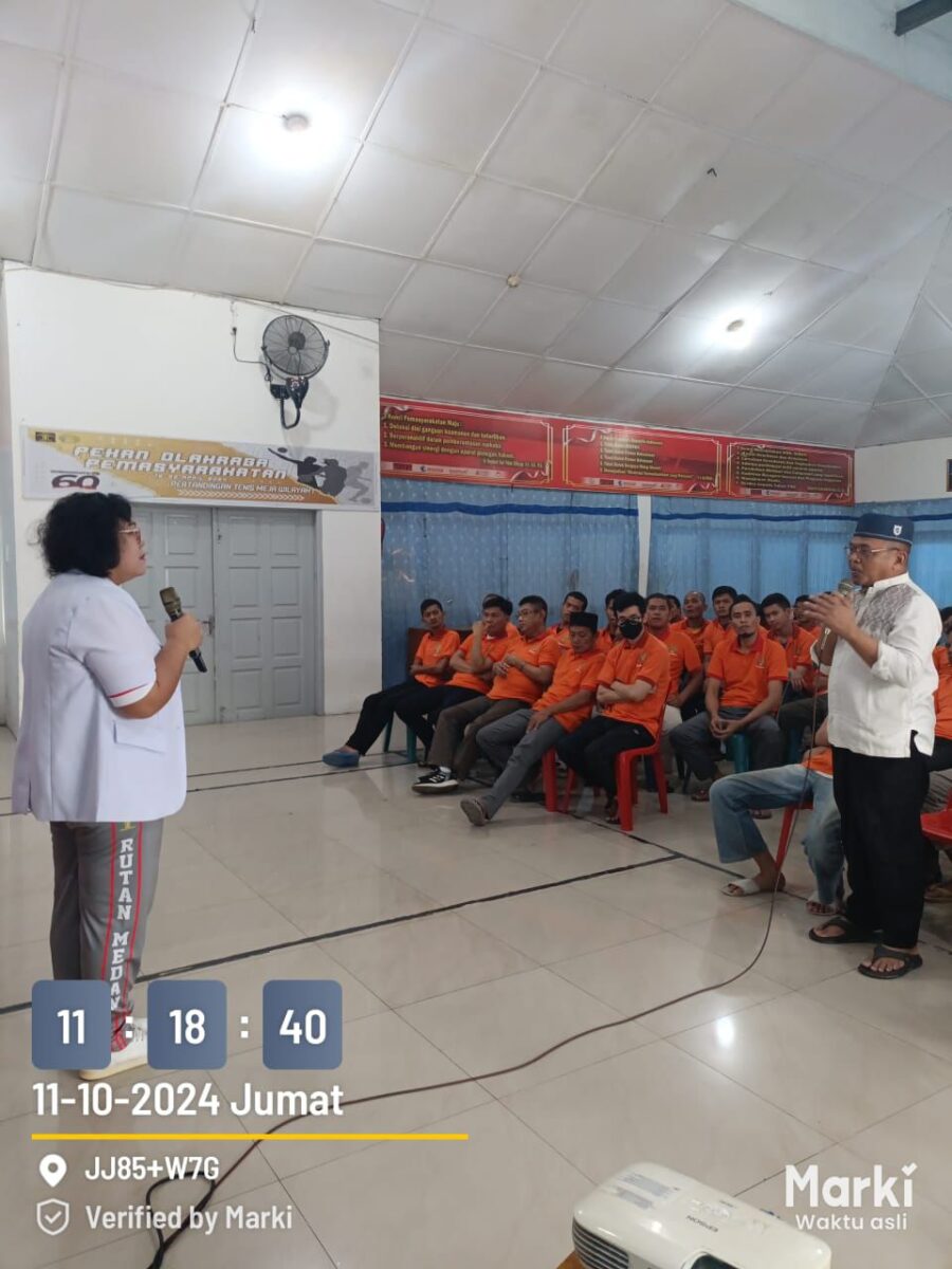 Pelatihan Kader Kesehatan Tahap Ke-II Rutan Kelas I Medan