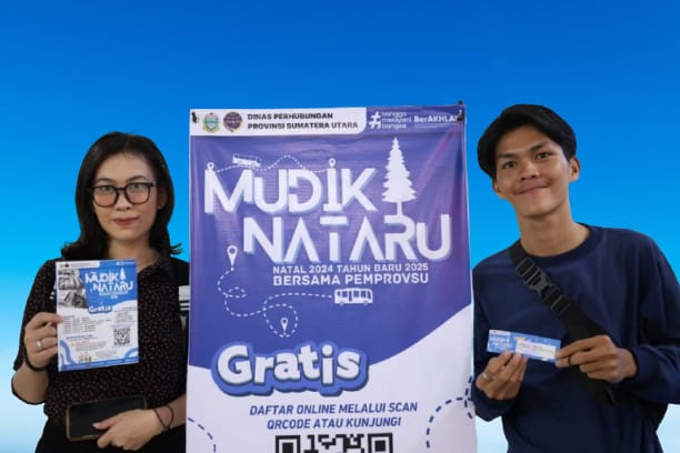 Mudik Gratis Nataru di Terminal Amplas Kota Medan