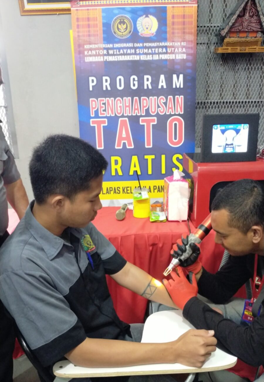 Hijrah, Preman Lapas Pancur Batu Sukarela Menghapus Tatonya