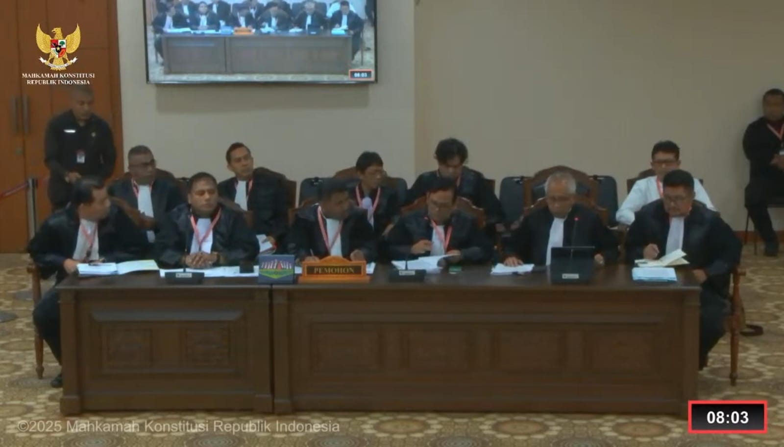 Sidang Panel I Mahkamah Konstitusi Terkait Pilkada Sumut.