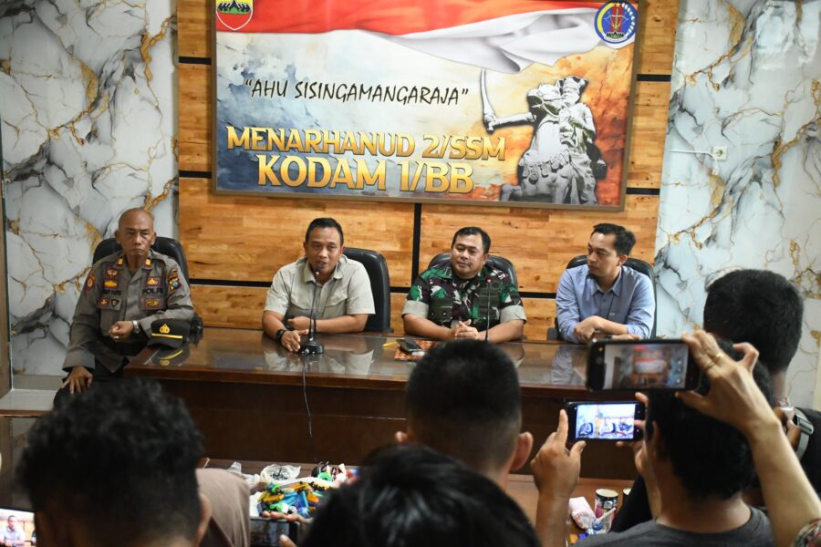 Kodam I/BB Selesaikan Permasalahan, dan Serahkan Barang Bukti ke Kepolisian