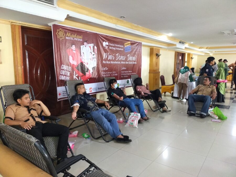 Peduli Kepada Sesama, Hotel Madani Medan Selenggarakan Donor Darah