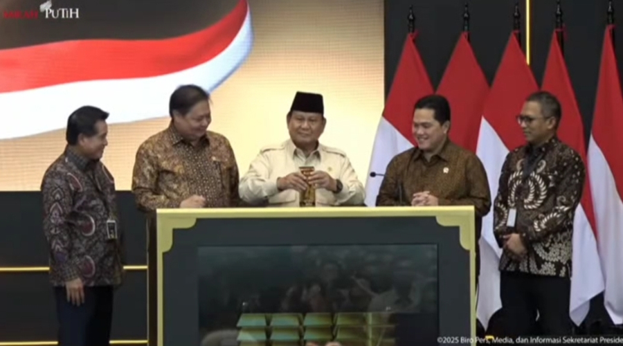 Bank Emas Resmi Dibuka Presiden Prabowo Subianto