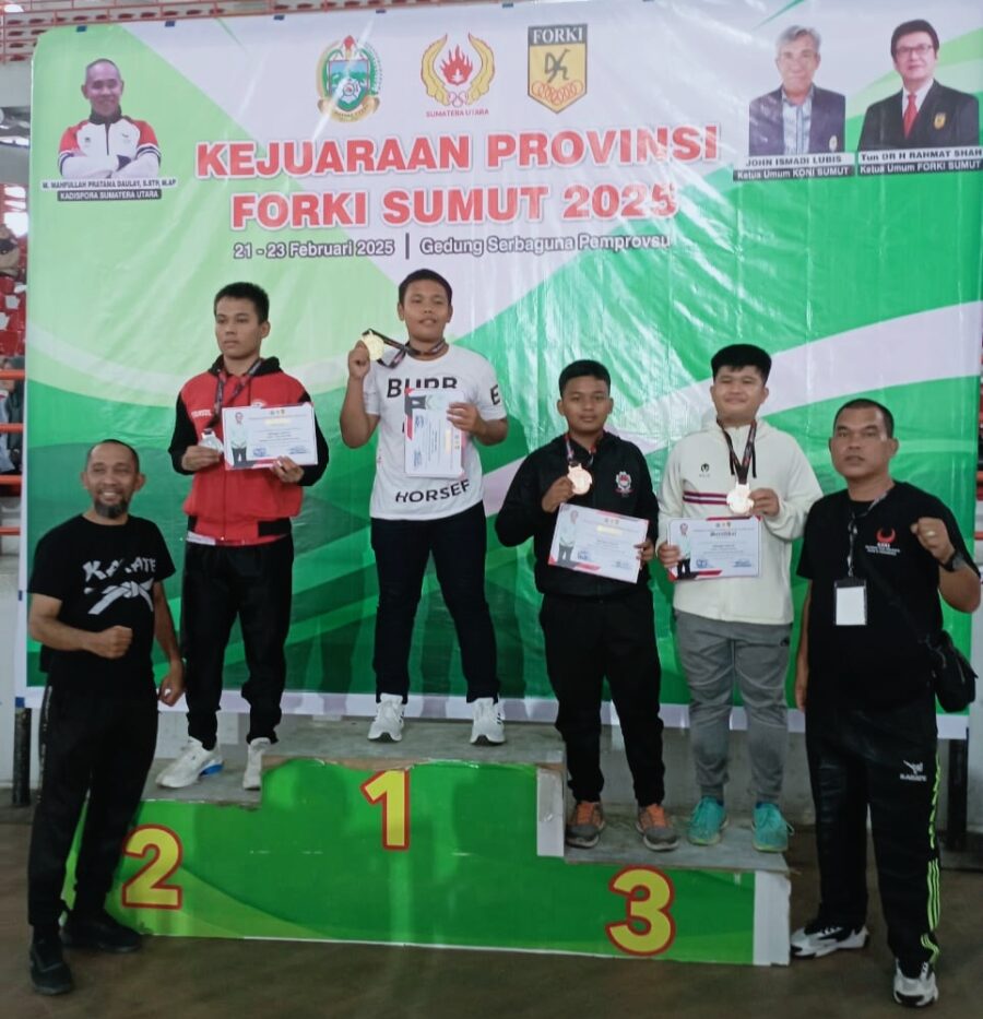 FORKI Kota Sibolga Raih Medali di Kejurda Sumut