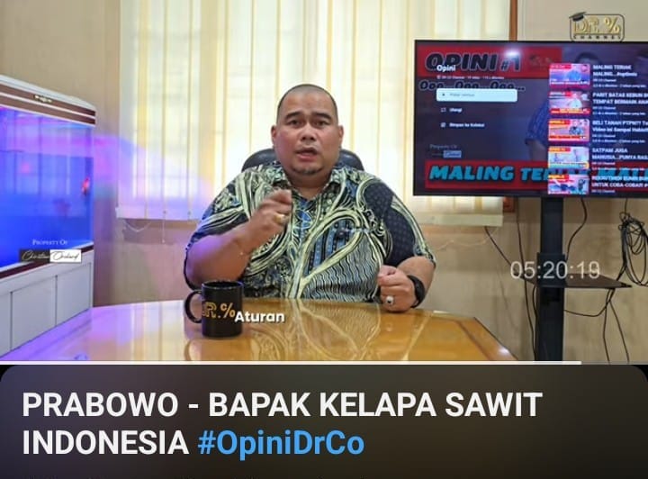 Viral di Medsos,  l”Prabowo Bapak Kelapa Sawit Indonesia” Ini Penjelasan Inisiatornya.