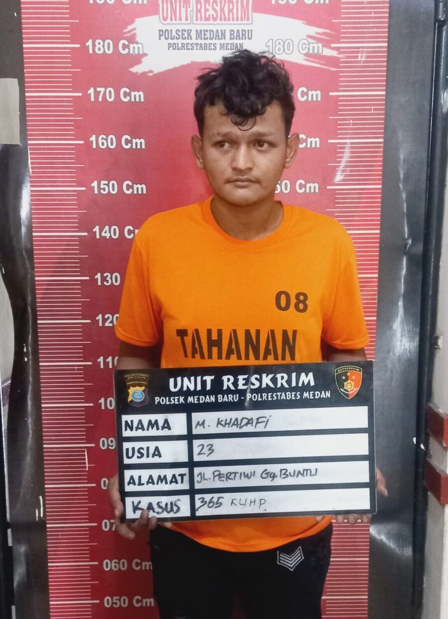 Tim Reskrim Polsek Medan Baru Tangkap Maling Motor di Lapangan Benteng