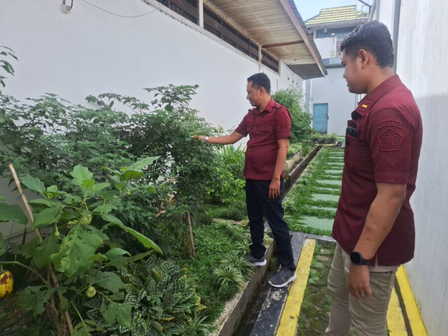 Plt Kepala Rutan Rantau Pantau Program Ketahanan Pangan Di Rutan Kelas IIB Rantau