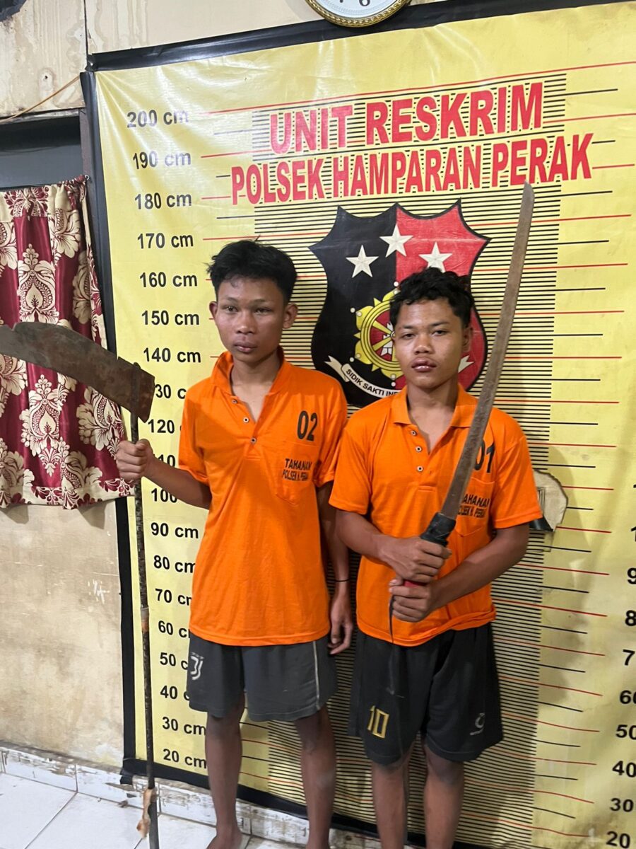 Personel Denpom 1/5 Bersama Tim Gabungan Amankan 2 Pelaku Kejahatan