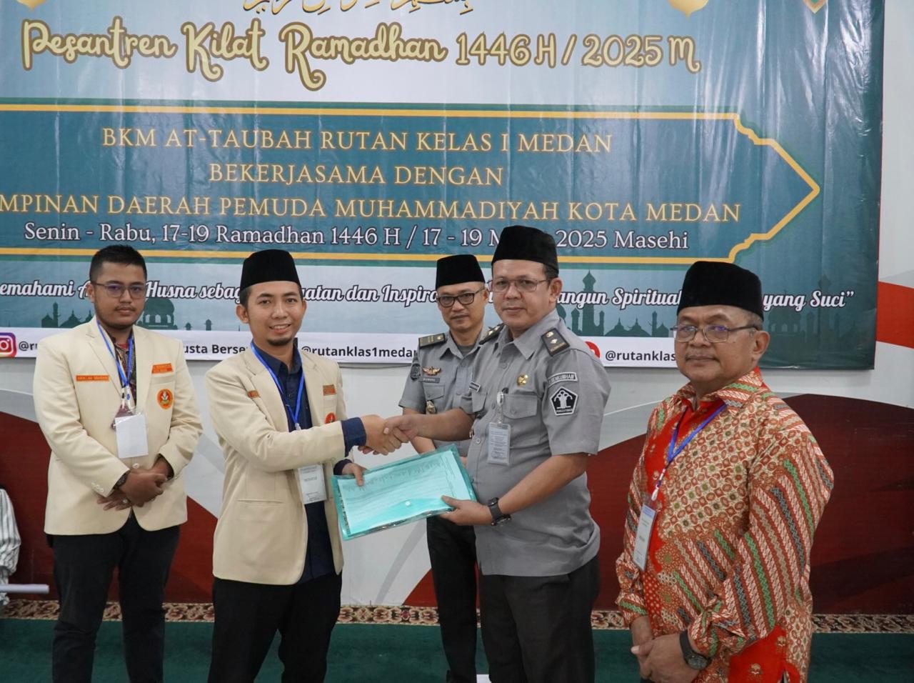 Pemuda Muhammadiyah Isi Pemateri Pesantren Kilat di Rutan Kelas 1 Medan