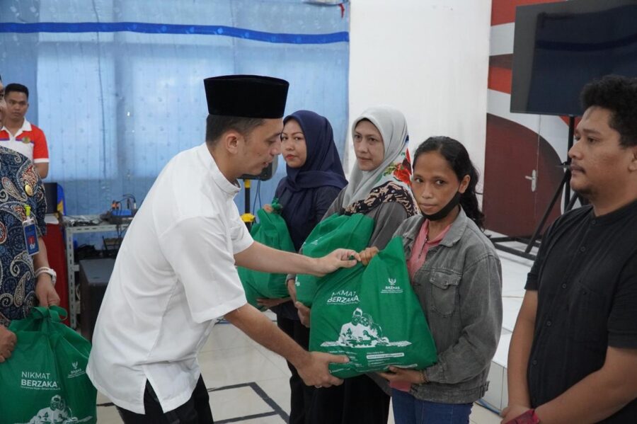 Rutan Kelas 1 Medan Bersama Dengan Baznas Provsu Serahkan Bantuan Bagi Keluarga Warga Binaan