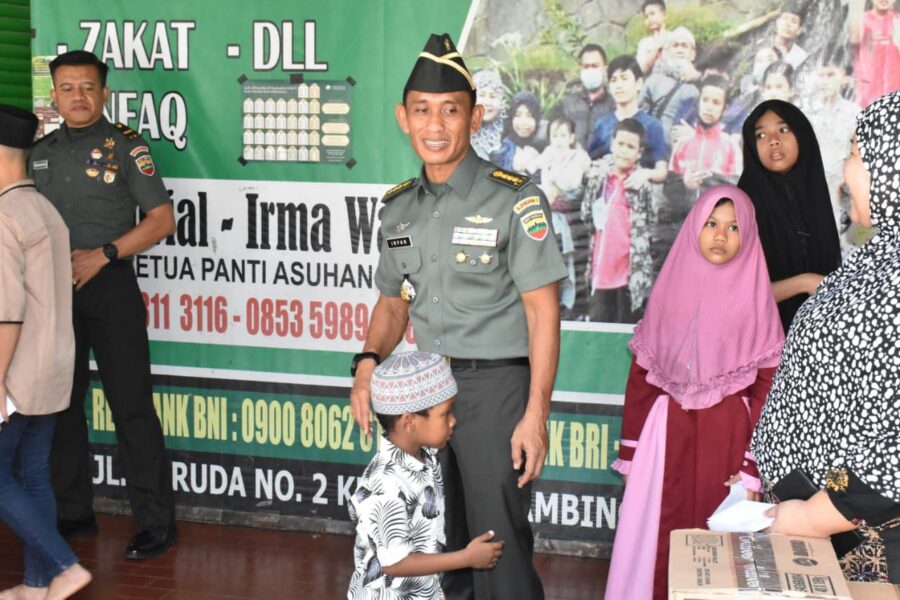 Ramadhan Berkah: Ajendam I/BB Berbagi Sembako di Panti Asuhan Al-Marhamah