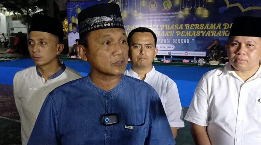 Iftar Bersama Keluarga Warga Binaan Pertama Kali di Rutan Kelas 1 Medan