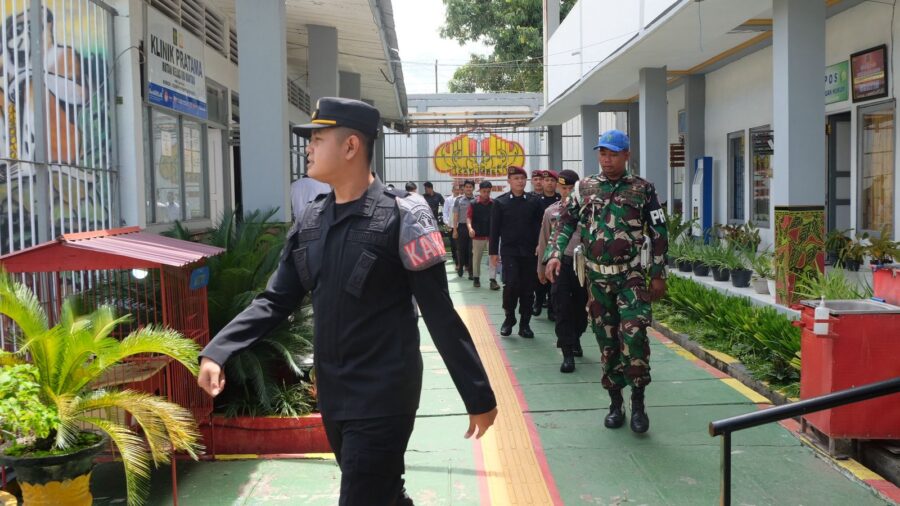 Sambut Hari Bhakti Pemasyarakatan, Rutan Rantau Gelar Bersih-bersih Bersama Aparat Penegak Hukum