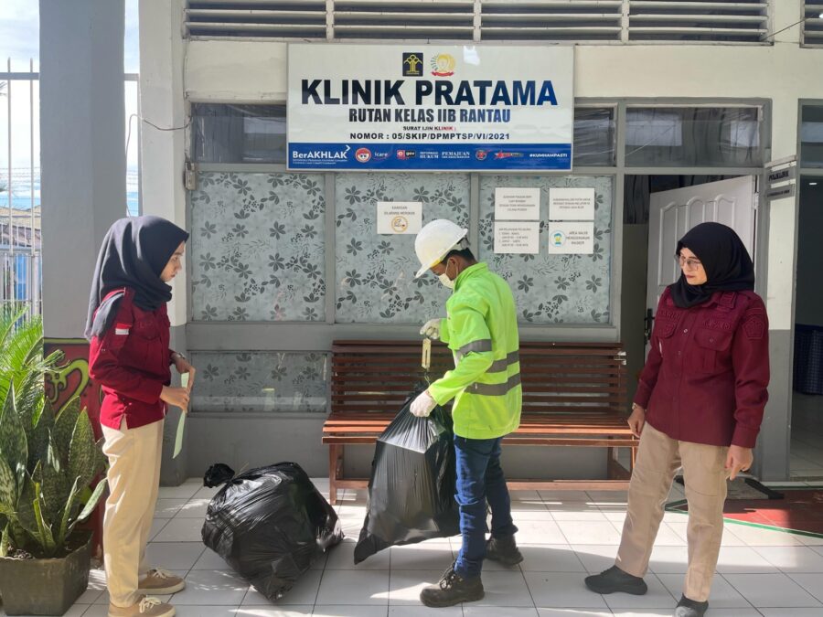 Tingkatkan Pelayanan Kesehatan, Rutan Rantau Gandeng Mitra Pengelolaan Limbah Medis