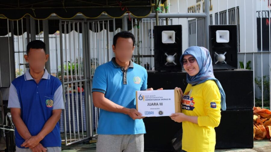 BRI Tapin dan Inkopasindo Ikut  Meriahkan Hari Bhakti Pemasyarakatan ke 61