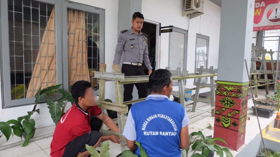 Dukung Ketahanan Pangan, Rutan Rantau Bangun Kerangka Hidroponik di Tengah Keterbatasan