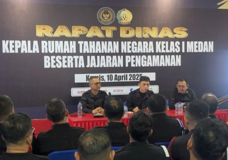 Rapat Dinas Kesatuan Pengamanan Rutan Kelas 1 Medan