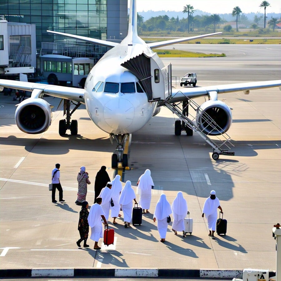 Jamaah Haji Kloter I Embarkasi Medan Dijadwalkan Take off di Bandara Internasional Kualanamu