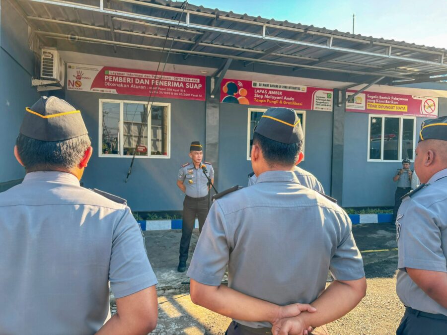 Pimpin Apel Pegawai, Kalapas Jember: Pedomani Panca Carana Laksya