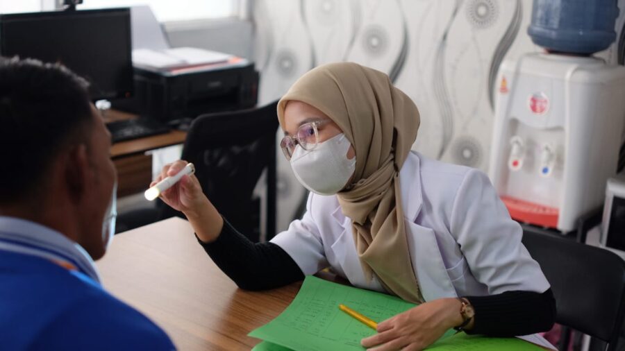 Klinik Rutan Rantau Tetap Layani Kesehatan Warga Binaan di Hari Libur