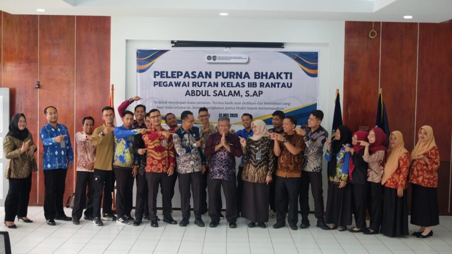 Rutan Kelas IIB Rantau Gelar Acara Perpisahan untuk Pegawai Senior Abdul Salam