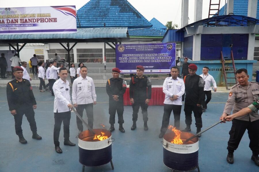 Rutan Kelas I Medan Deklarasikan Komitmen Zero Handphone, Pungli, dan Narkoba