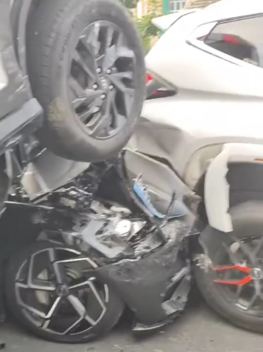 Kecelakaan Mobil Korea, Cina dan Jepang di Kota Medan