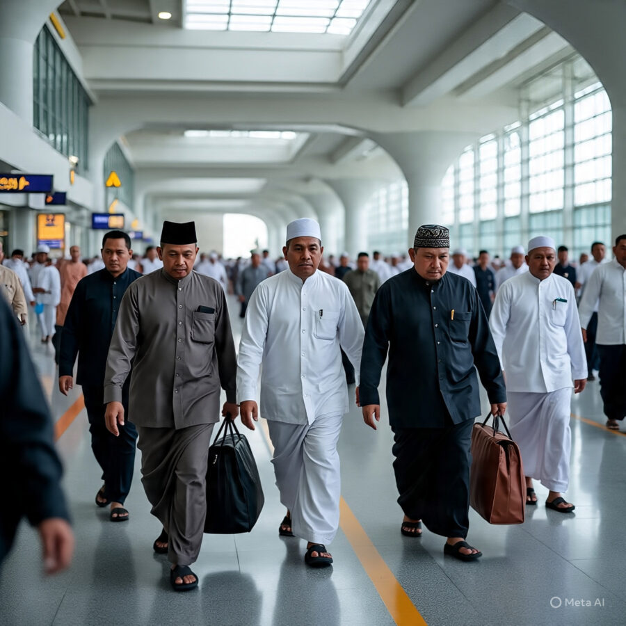 Kelompok Terbang Pertama Jamaah Haji dari Sumatera Utara Tiba di Medan