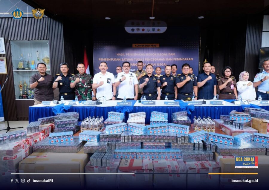Bea Cukai Resmi Bentuk Satgas Pencegahan  dan Penindakan Barang Kena Cukai Ilegal sebagai Langkah Strategis Nasional