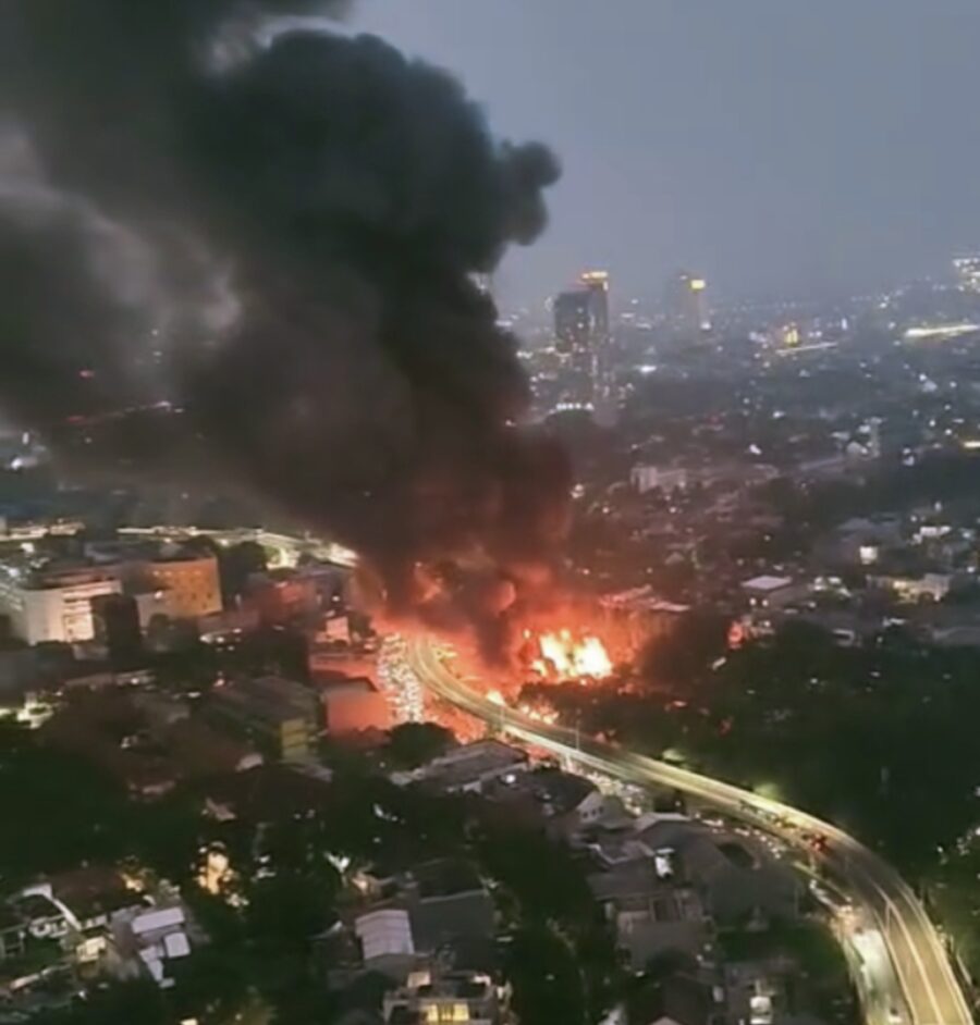 500 Kios di Pasar Taman Puring, Ludes Terbakar