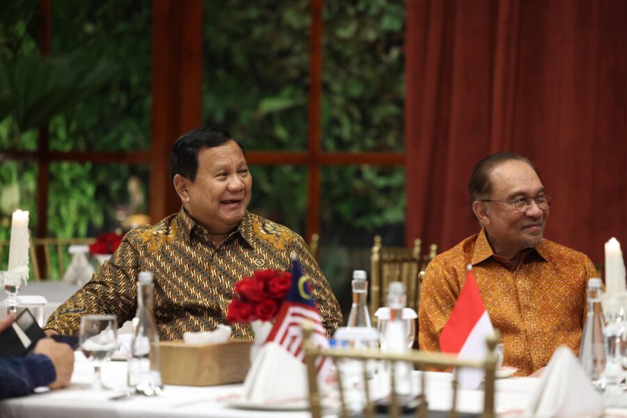 Presiden Prabowo Subianto Terima Kunjungan Perdana Menteri Malaysia Dato’ Seri Anwar Ibrahim di Istana Merdeka Jakarta