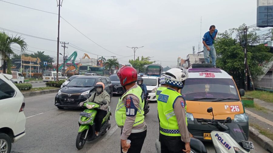 Satgas Gakkum Operasi Patuh Toba 2025 Gelar Penertiban Lalu Lintas di Medan
