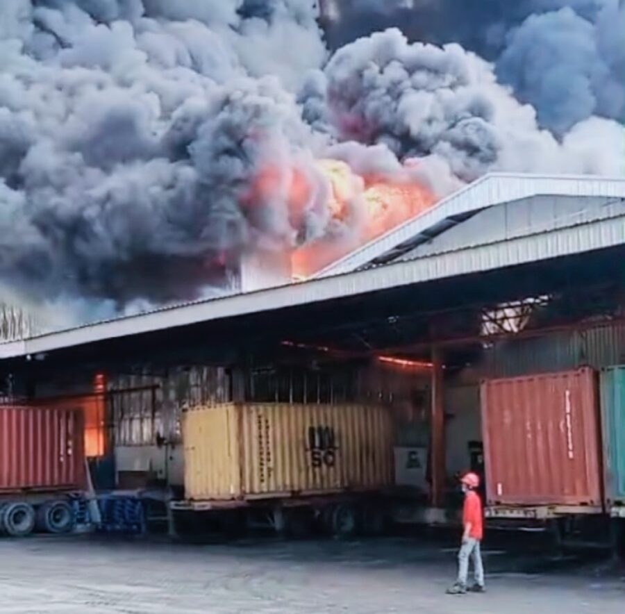 Usai Sidak Anggota Dewan, Pabrik Minyak Sawit Terbakar