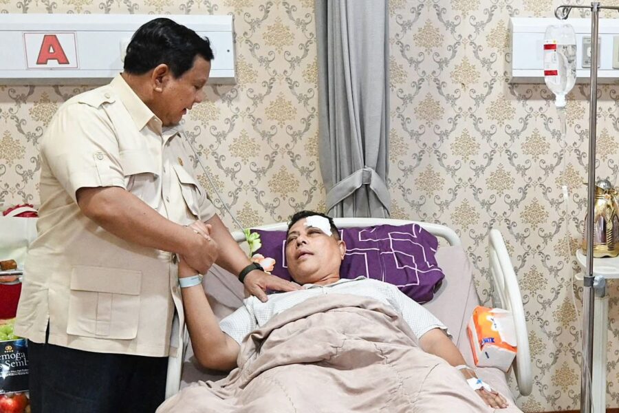 Korban Demo Anarkis Berjumpa Langsung Dengan Prabowo