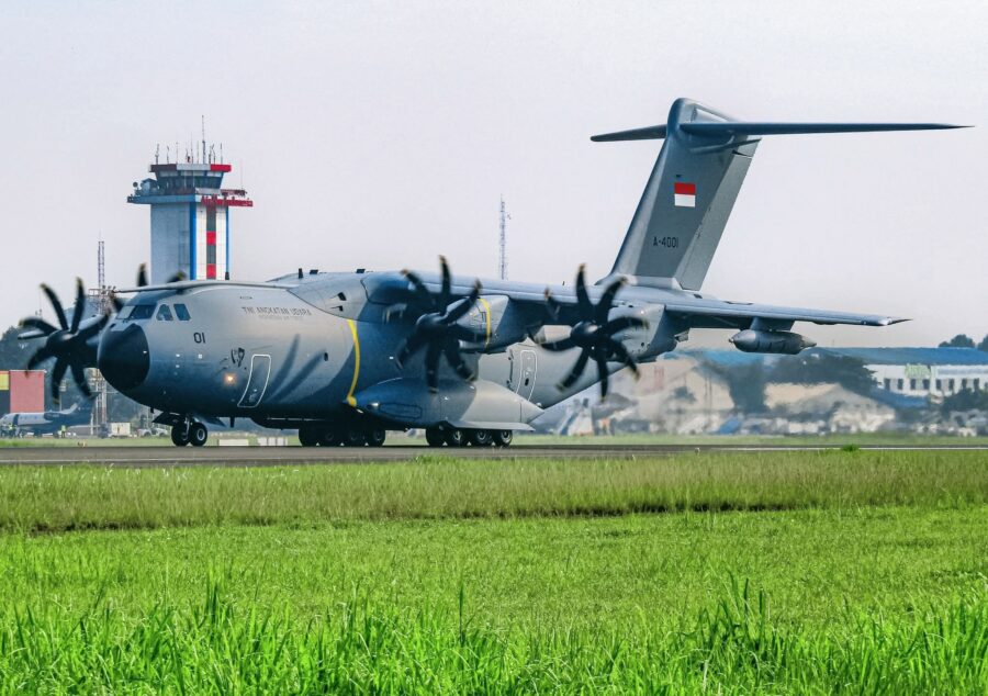Prabowo Sambut Pesawat Airbus A400M
