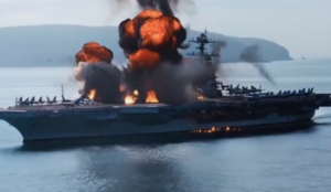 Kapal Induk USS Gerald Ford Terbakar, Ratusan Orang Terluka