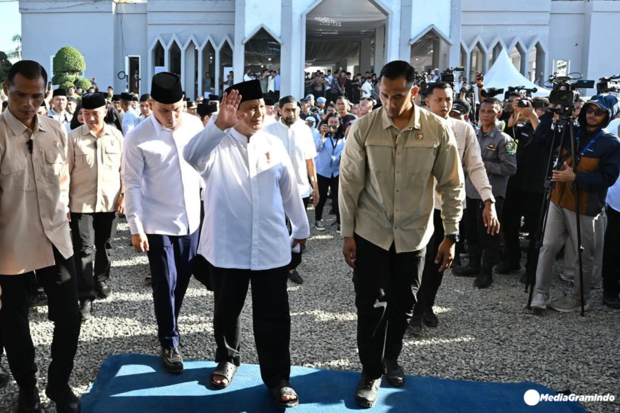Prabowo Berlebaran Di Aceh Pantau Percepatan Pasca Banjir