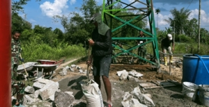 Sumur Bor Dari Satgas TMMD Kodim 0207/ Dinikmati Warga Nagori Limag
