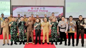 Kunker Tim Wasev TMMD Ke-127 Disambut Bupati Simalungun