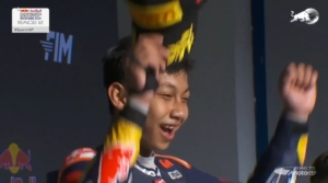 Pembalap Asal Sleman Juara Dunia MotoGP Rookies Cup di Spanyol